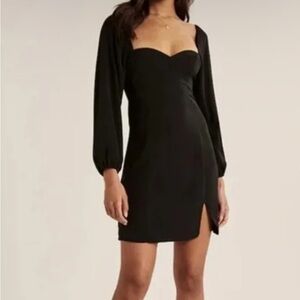 Abercrombie & Fitch Black Long Sleeve Dress